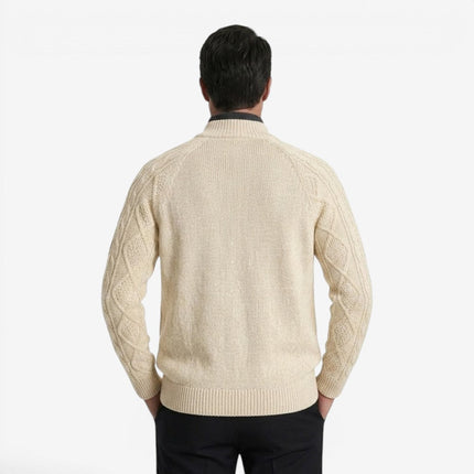 Lysander | Men's Cable Knit Button Cardigan