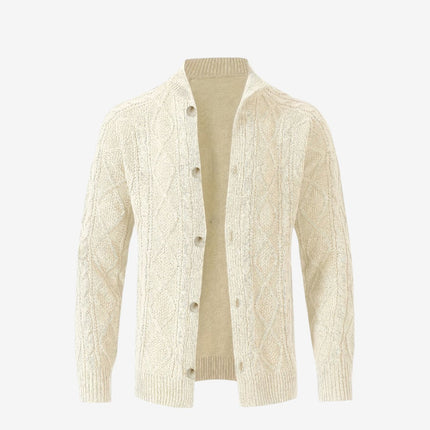 Lysander | Men's Cable Knit Button Cardigan