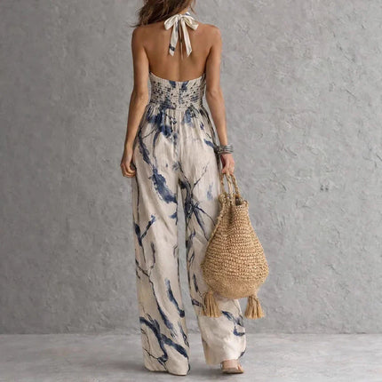 Madison | Printed Halter Maxi Dress
