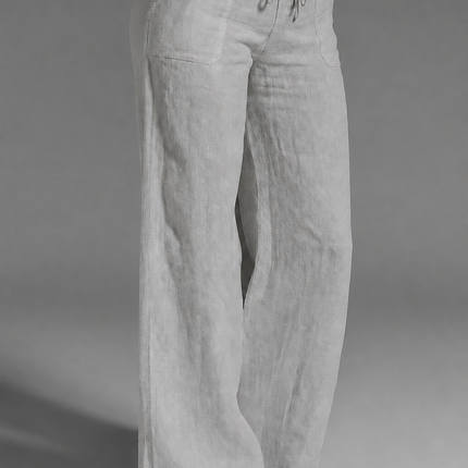 Maëlys | Women's Wide Leg Trousers – Drawstring Waist