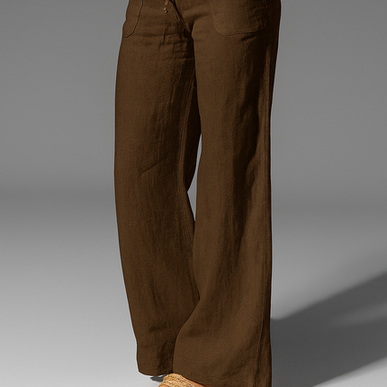 Maëlys | Women's Wide Leg Trousers – Drawstring Waist