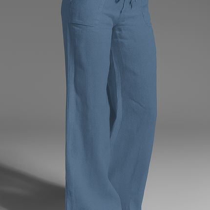Maëlys | Women's Wide Leg Trousers – Drawstring Waist