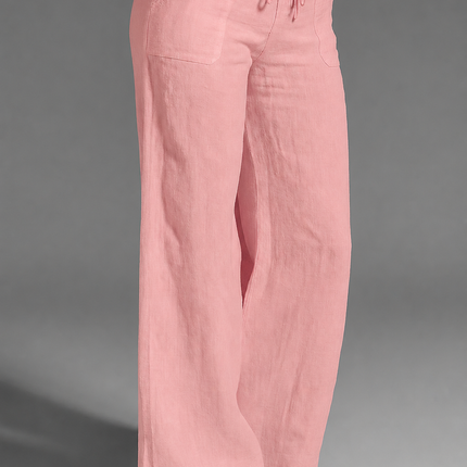 Maëlys | Women's Wide Leg Trousers – Drawstring Waist