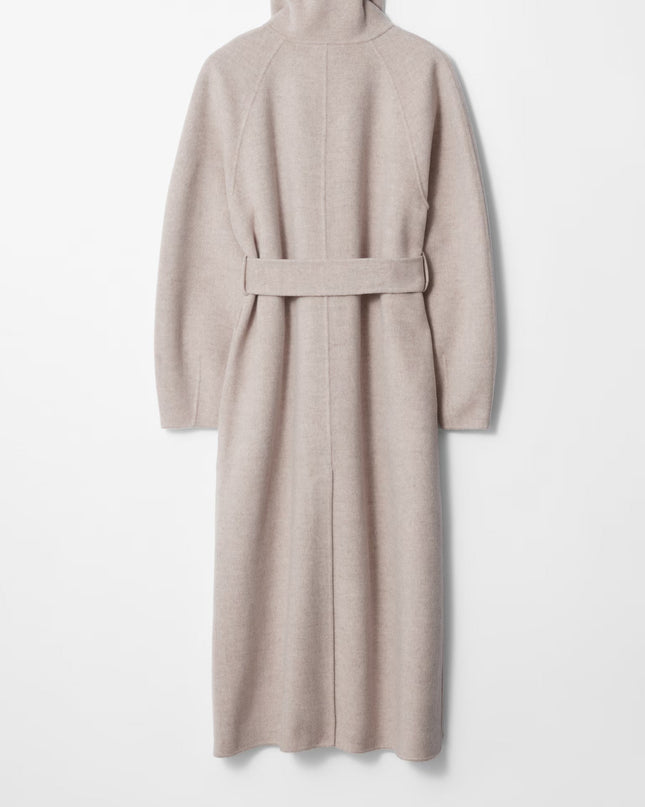 Mallory | Women's Long Coat Belted High Collar
