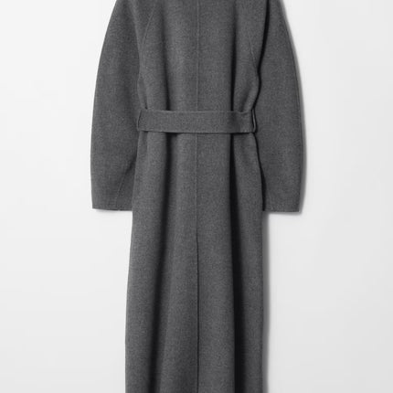 Mallory | Women's Long Coat Belted High Collar
