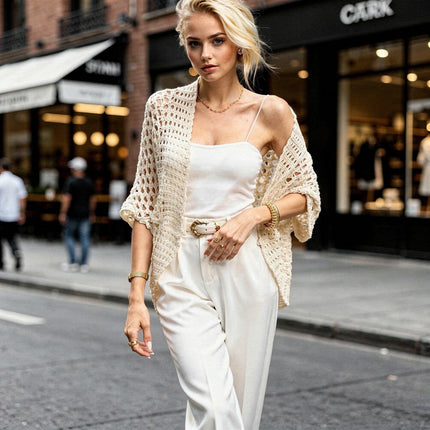 Mariselle | Effortless Elegance Open Knit Cardigan