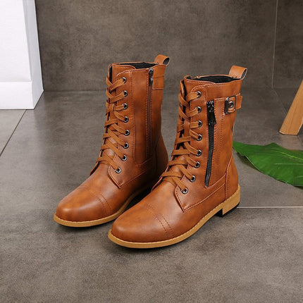Marisol | Women's Lace-Up Ankle Boots – Low Heel