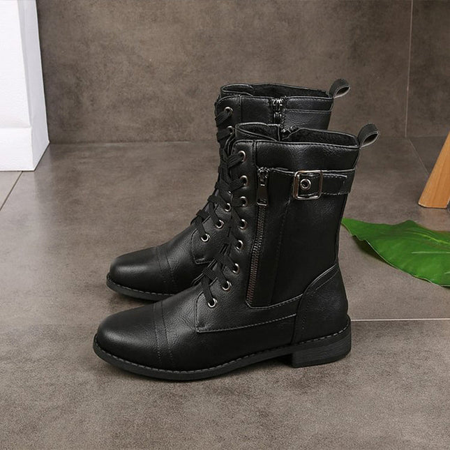 Marisol | Women's Lace-Up Ankle Boots – Low Heel