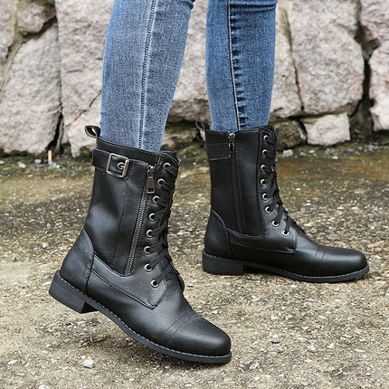 Marisol | Women's Lace-Up Ankle Boots – Low Heel