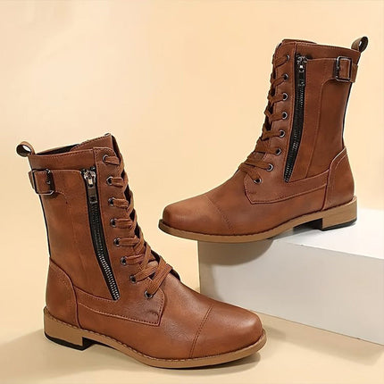 Marisol | Women's Lace-Up Ankle Boots – Low Heel