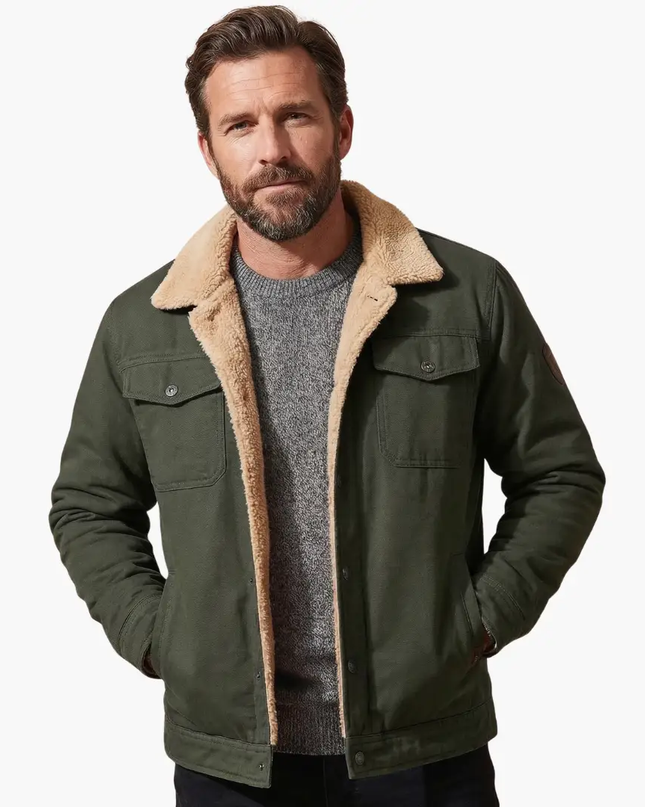 Men’s Alpine Sherpa Lined Utility Jacket