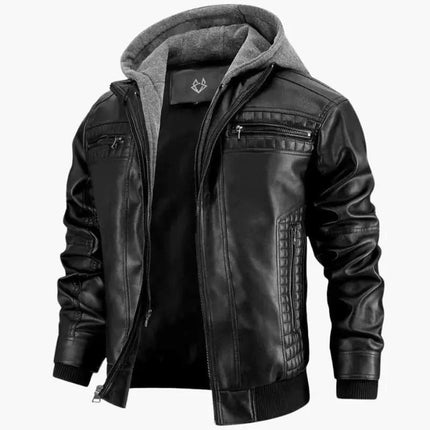 Men’s Apex Hooded Moto Jacket