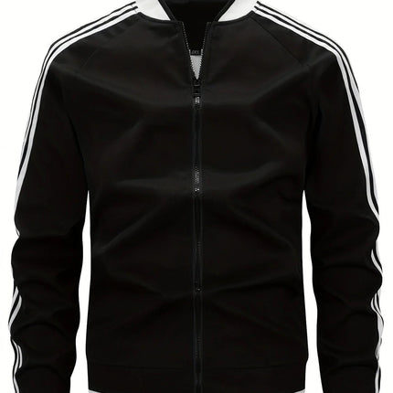 Men’s Athletic Stripe Track Jacket