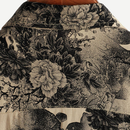 Men’s Botanical Print Short Sleeve Shirt