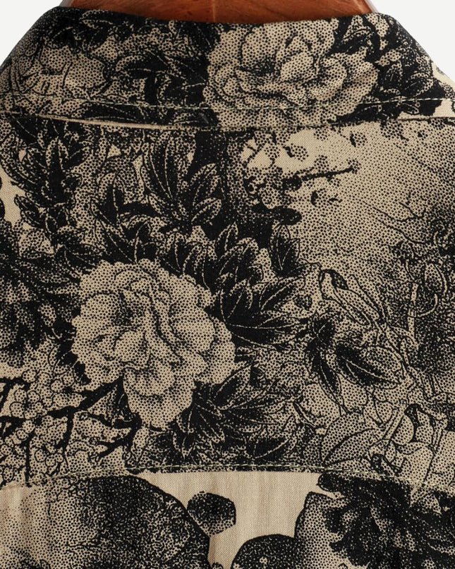 Men’s Botanical Print Short Sleeve Shirt