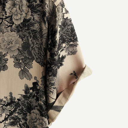 Men’s Botanical Print Short Sleeve Shirt