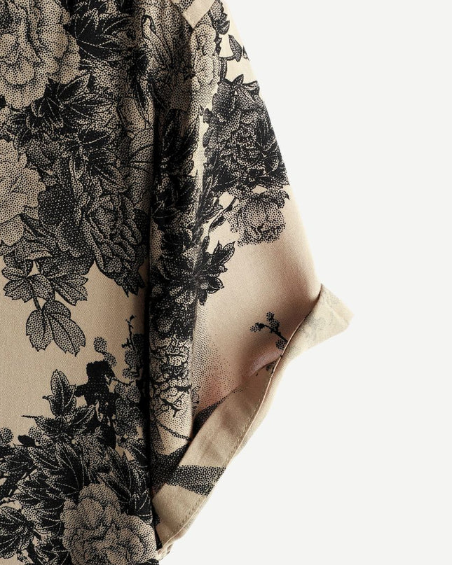 Men’s Botanical Print Short Sleeve Shirt