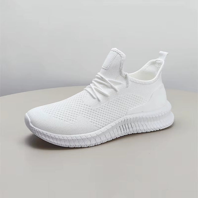 Men’s Breathable Knit Lace-Up Sneakers