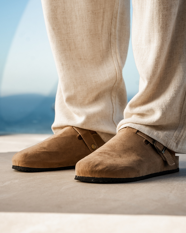 Men’s Buckle Strap Clogs