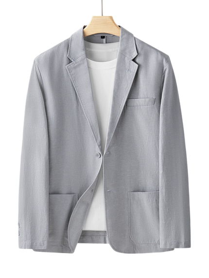 Men’s Button-Front Lightweight Blazer