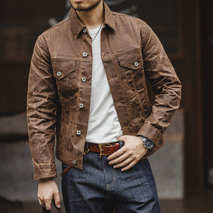 Men’s Button-Up Textured Jacket