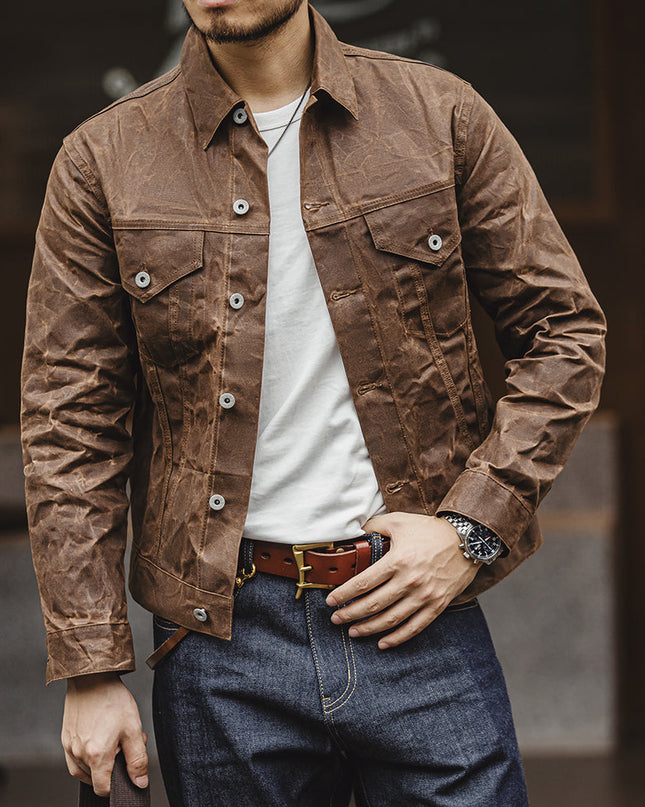 Men’s Button-Up Textured Jacket