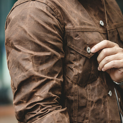 Men’s Button-Up Textured Jacket