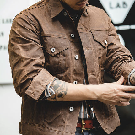 Men’s Button-Up Textured Jacket