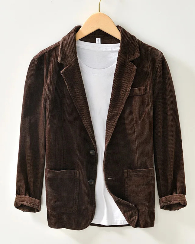 Men’s Casual Corduroy Business Casual Work Jacket