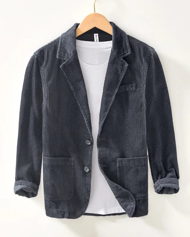 Men’s Casual Corduroy Business Casual Work Jacket