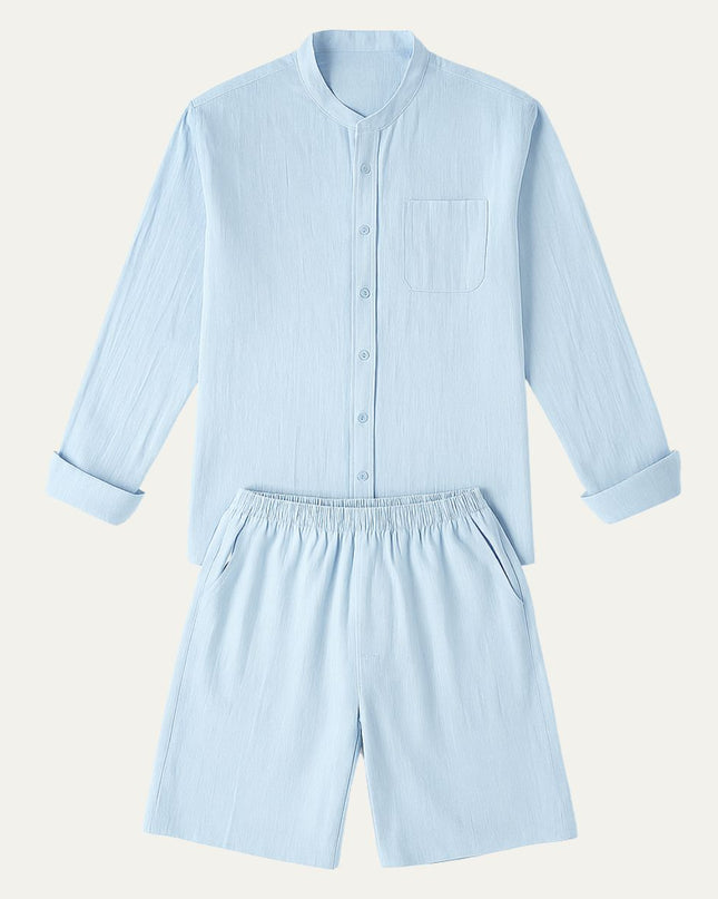 Men’s Casual Shirt and Shorts Set