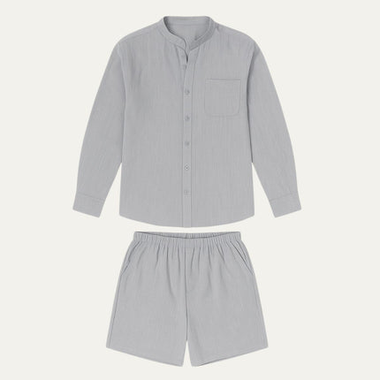 Men’s Casual Shirt and Shorts Set