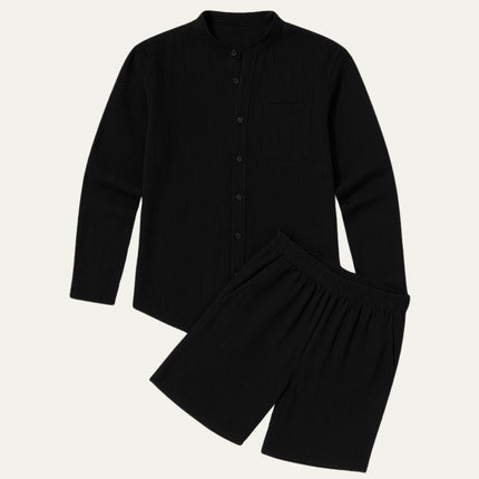 Men’s Casual Shirt and Shorts Set