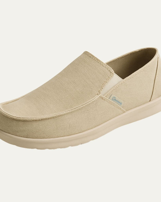 Men’s Casual Slip-On Loafers with Contrast Stitching