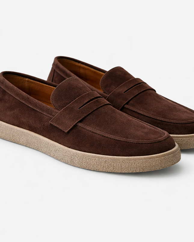Men’s Casual Suede Slip-On Loafers