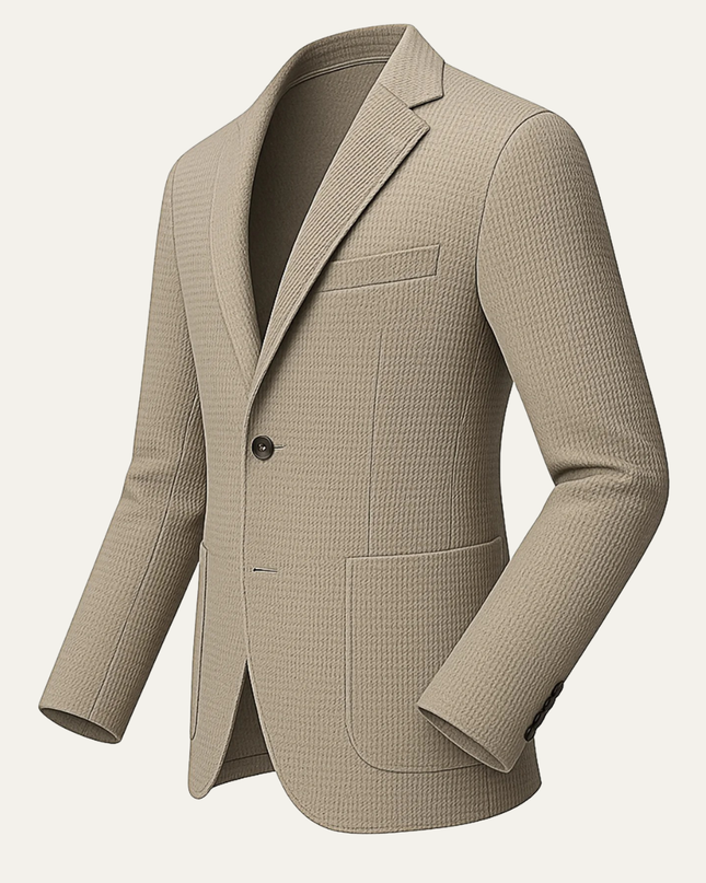Men’s Casual Textured Suit Blazer