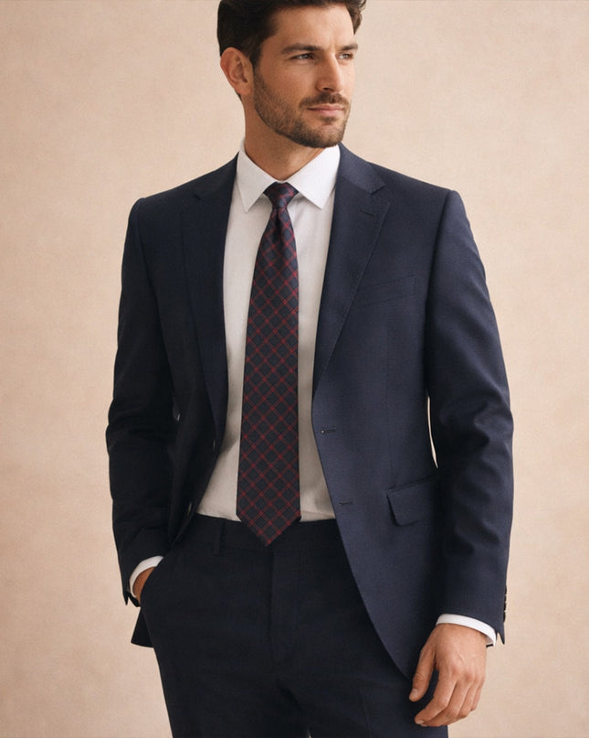 Men’s Check Pattern Tie