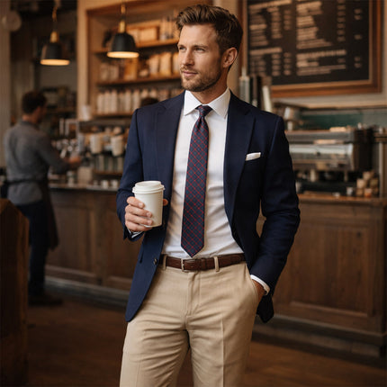 Men’s Check Pattern Tie