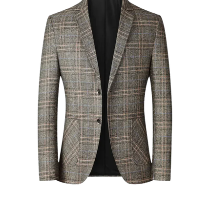 Men’s Checked Two Button Blazer