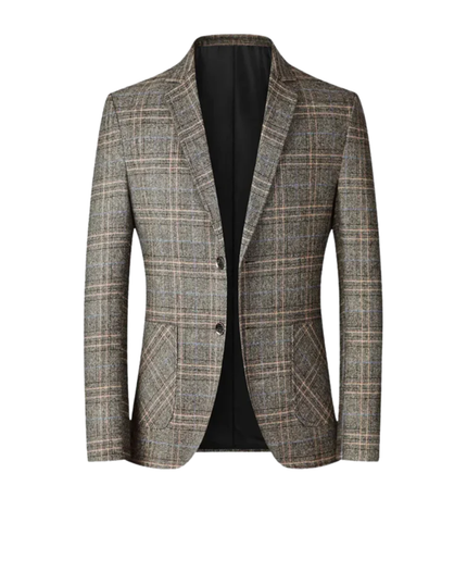 Men’s Checked Two Button Blazer
