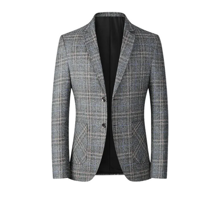 Men’s Checked Two Button Blazer