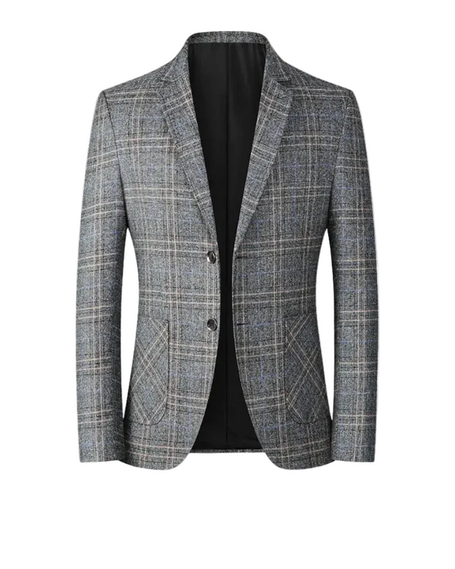 Men’s Checked Two Button Blazer