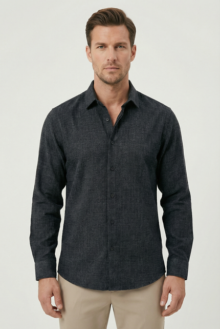 Men’s Clean Cut Linen Shirt
