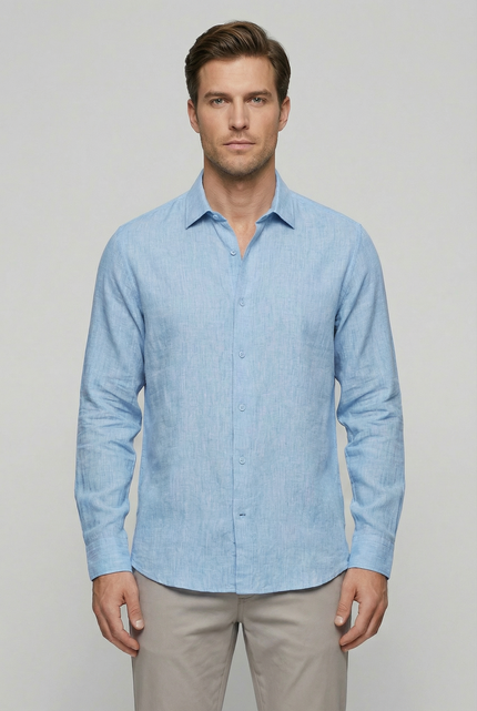 Men’s Clean Cut Linen Shirt