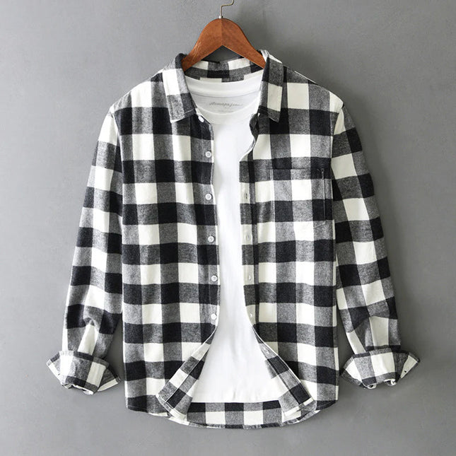 Men’s Coastal Check Button-Up Shirt