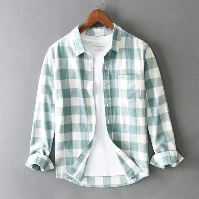 Men’s Coastal Check Button-Up Shirt
