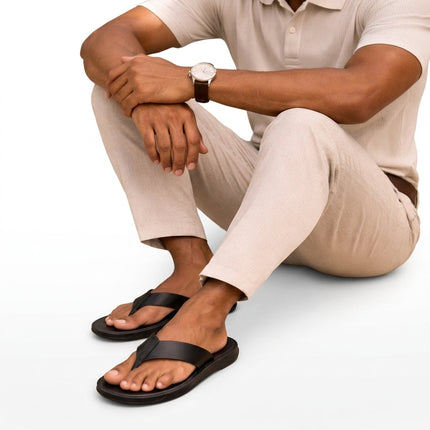 Men’s Coastal Leather Flip Flops