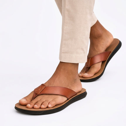 Men’s Coastal Leather Flip Flops