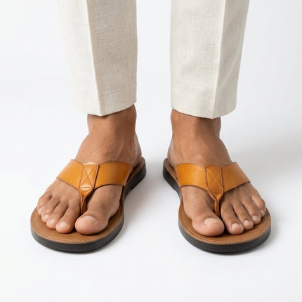 Men’s Coastal Leather Flip Flops