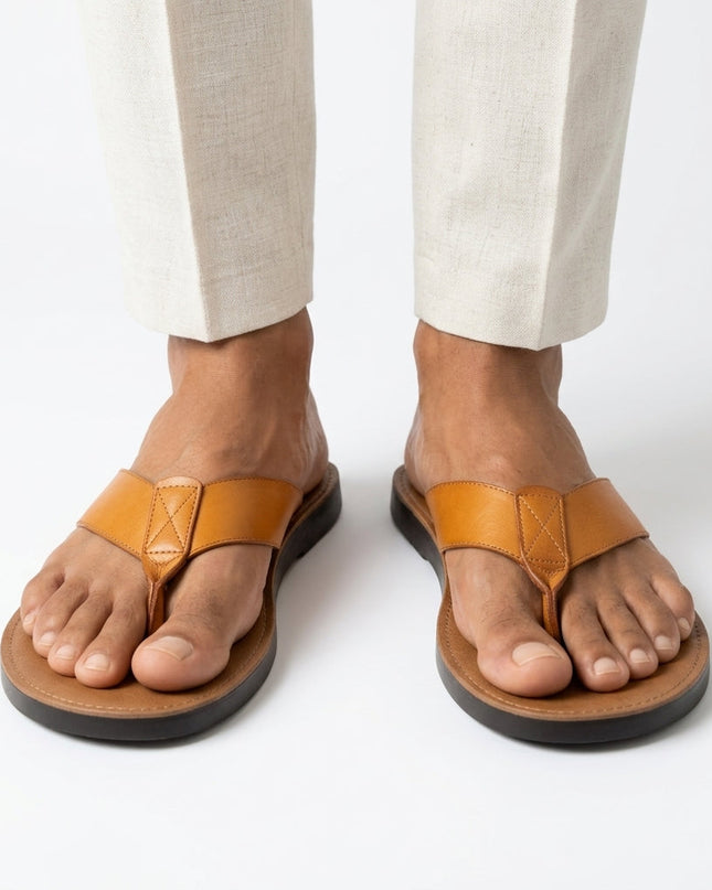 Men’s Coastal Leather Flip Flops